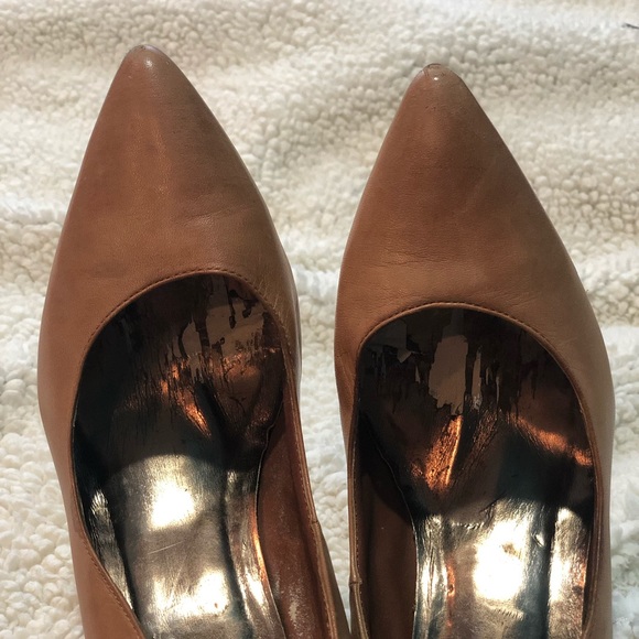Steve Madden Tan Leather Heels - Picture 4 of 5